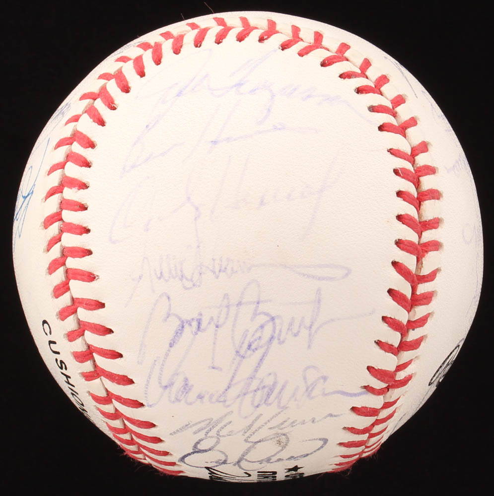 1992 Los Angeles Dodgers Team-Signed ONL Baseball Signed by (30) with Darryl Strawberry, Eric Karros, Orel Hershiser, Tim Crews, Tommy Lasorda (PSA LOA) at PristineAuction.com 1992 Los Angeles Dodgers Team-Signed ONL Baseball Signed by (30) with Darryl Strawberry, Eric Karros, Orel Hershiser, Tim Crews, Tommy Lasorda (PSA LOA) at PristineAuction.com