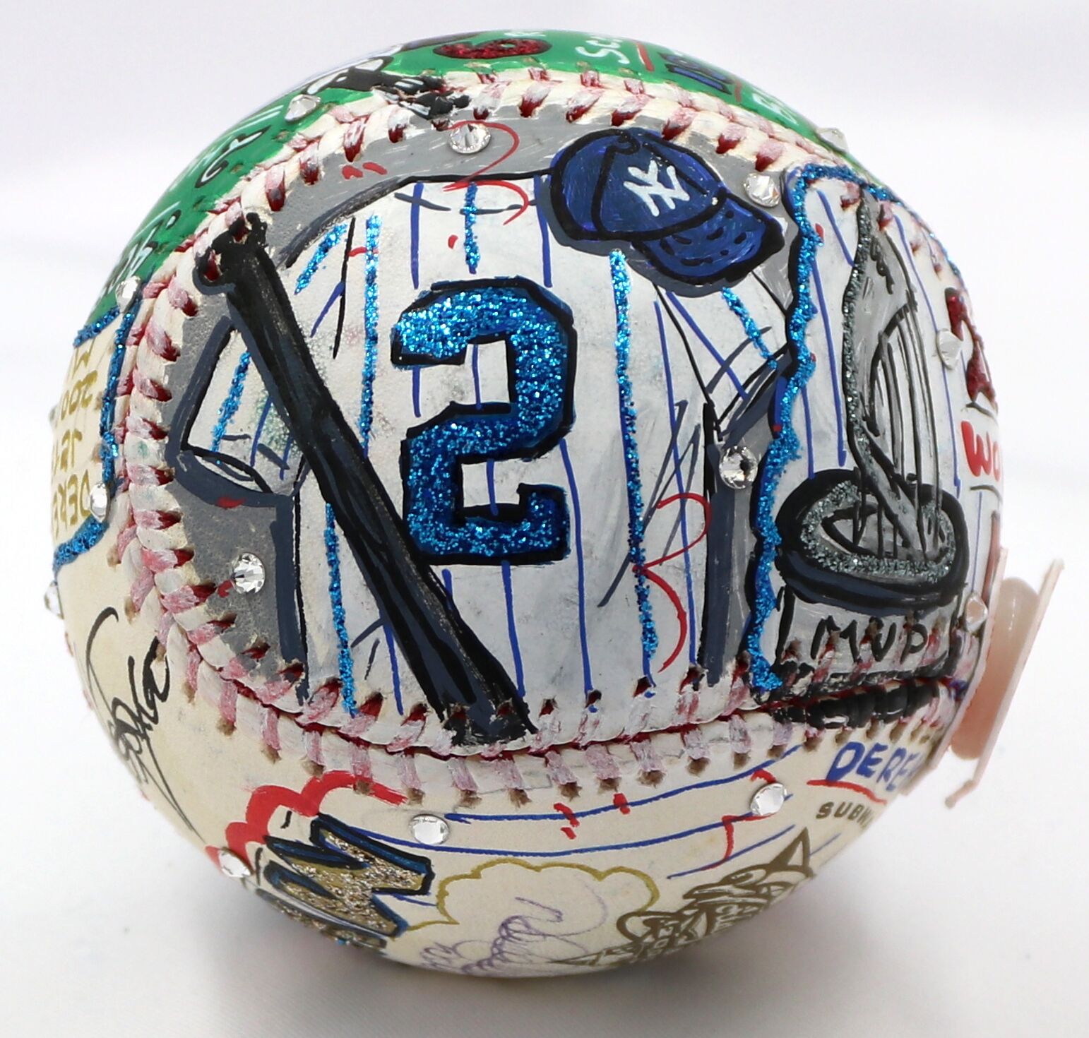 Derek Jeter Signed Charles Fazzino Hand-Painted 2000 World Series MVP Baseball Inscribed "WS MVP" (JSA LOA) at PristineAuction.com Derek Jeter Signed Charles Fazzino Hand-Painted 2000 World Series MVP Baseball Inscribed "WS MVP" (JSA LOA) at PristineAuction.com