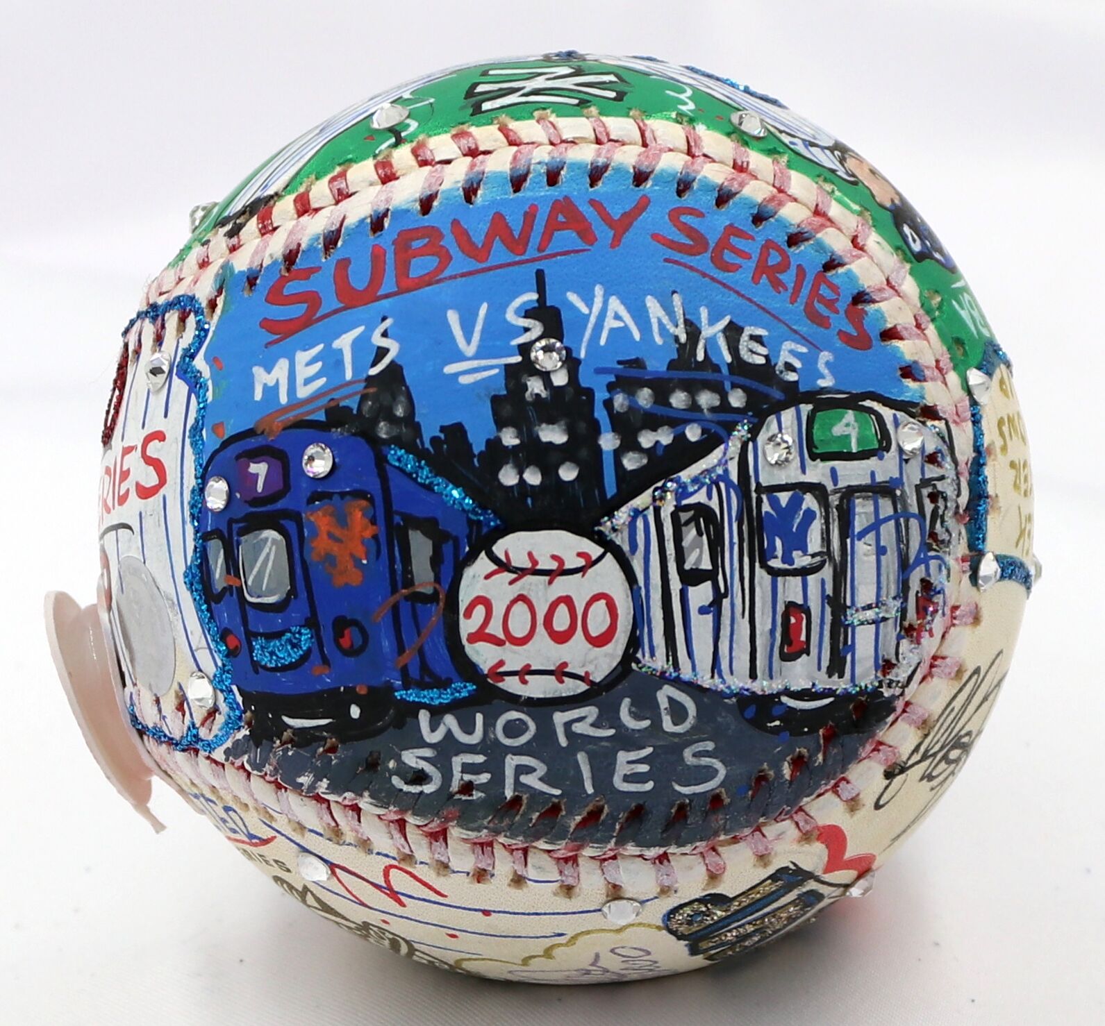 Derek Jeter Signed Charles Fazzino Hand-Painted 2000 World Series MVP Baseball Inscribed "WS MVP" (JSA LOA) at PristineAuction.com Derek Jeter Signed Charles Fazzino Hand-Painted 2000 World Series MVP Baseball Inscribed "WS MVP" (JSA LOA) at PristineAuction.com