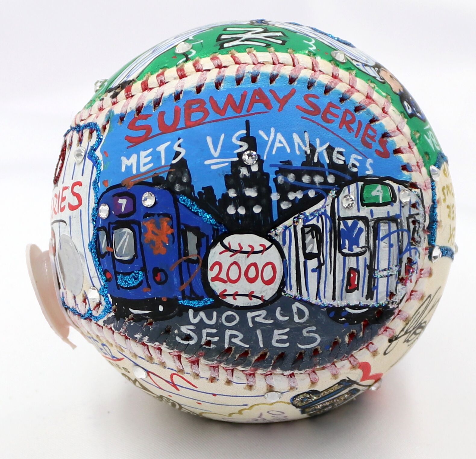 Derek Jeter Signed Charles Fazzino Hand-Painted 2000 World Series MVP Baseball Inscribed "WS MVP" (JSA LOA) at PristineAuction.com Derek Jeter Signed Charles Fazzino Hand-Painted 2000 World Series MVP Baseball Inscribed "WS MVP" (JSA LOA) at PristineAuction.com