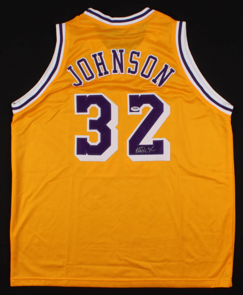 Magic Johnson Signed Los Angeles Lakers Jersey (PSA COA ...