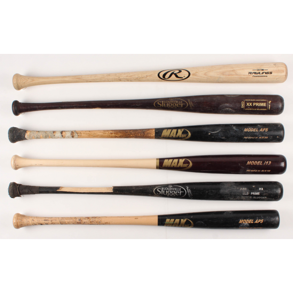 Lot of (6) Assorted GameUsed Baseball Bats Pristine Auction