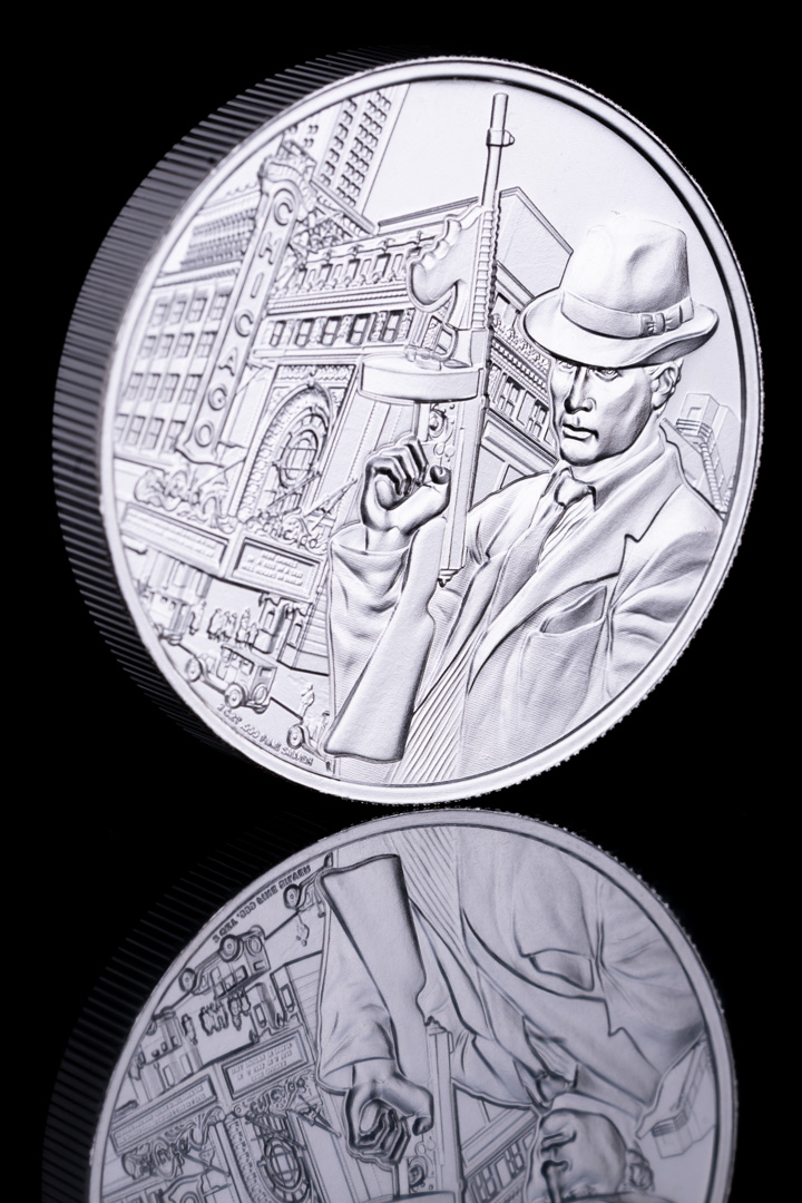 2 oz "Public Enemy #1" Al Capone High Relief Silver Bullion Round at PristineAuction.com 2 oz "Public Enemy #1" Al Capone High Relief Silver Bullion Round at PristineAuction.com