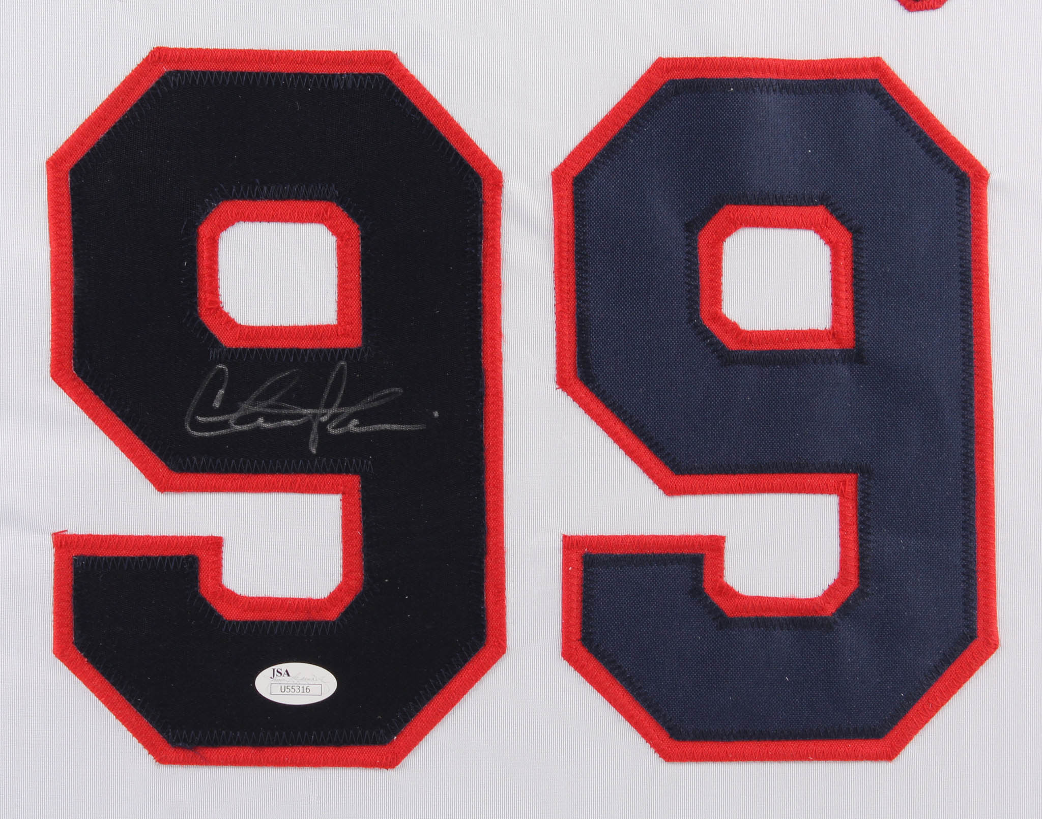 Charlie Sheen Signed Cleveland Indians "Major League" 35x43 Custom Framed Jersey (JSA COA) at PristineAuction.com Charlie Sheen Signed Cleveland Indians "Major League" 35x43 Custom Framed Jersey (JSA COA) at PristineAuction.com