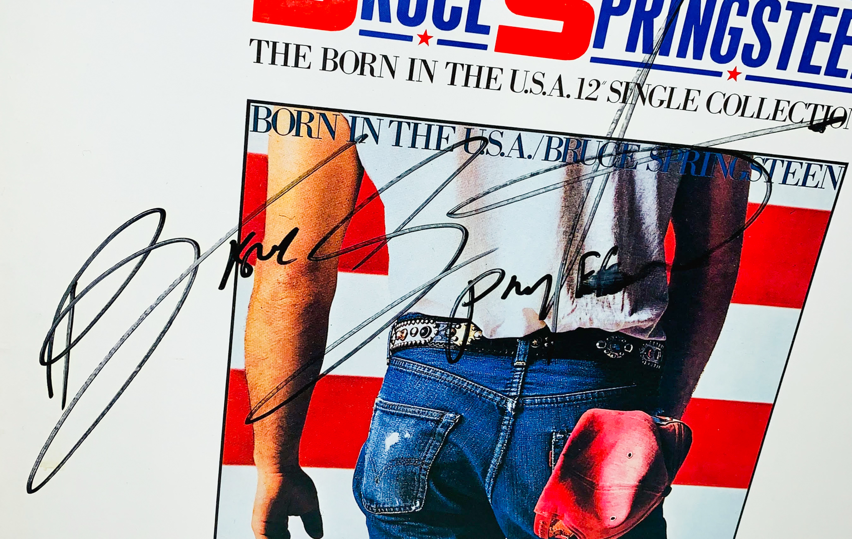 Bruce Springsteen Signed “The Born in the USA Single Collection“ Box Set Cover (JSA LOA) at PristineAuction.com Bruce Springsteen Signed “The Born in the USA Single Collection“ Box Set Cover (JSA LOA) at PristineAuction.com