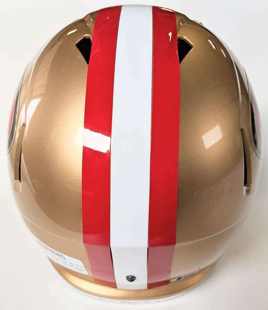George Kittle Signed San Francisco 49ers Full-Size Speed Helmet (Beckett COA) at PristineAuction.com George Kittle Signed San Francisco 49ers Full-Size Speed Helmet (Beckett COA) at PristineAuction.com