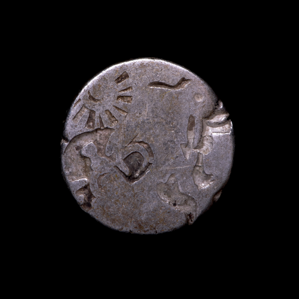 322-185 BC Mauryan Empire Silver Karshapana | Pristine Auction