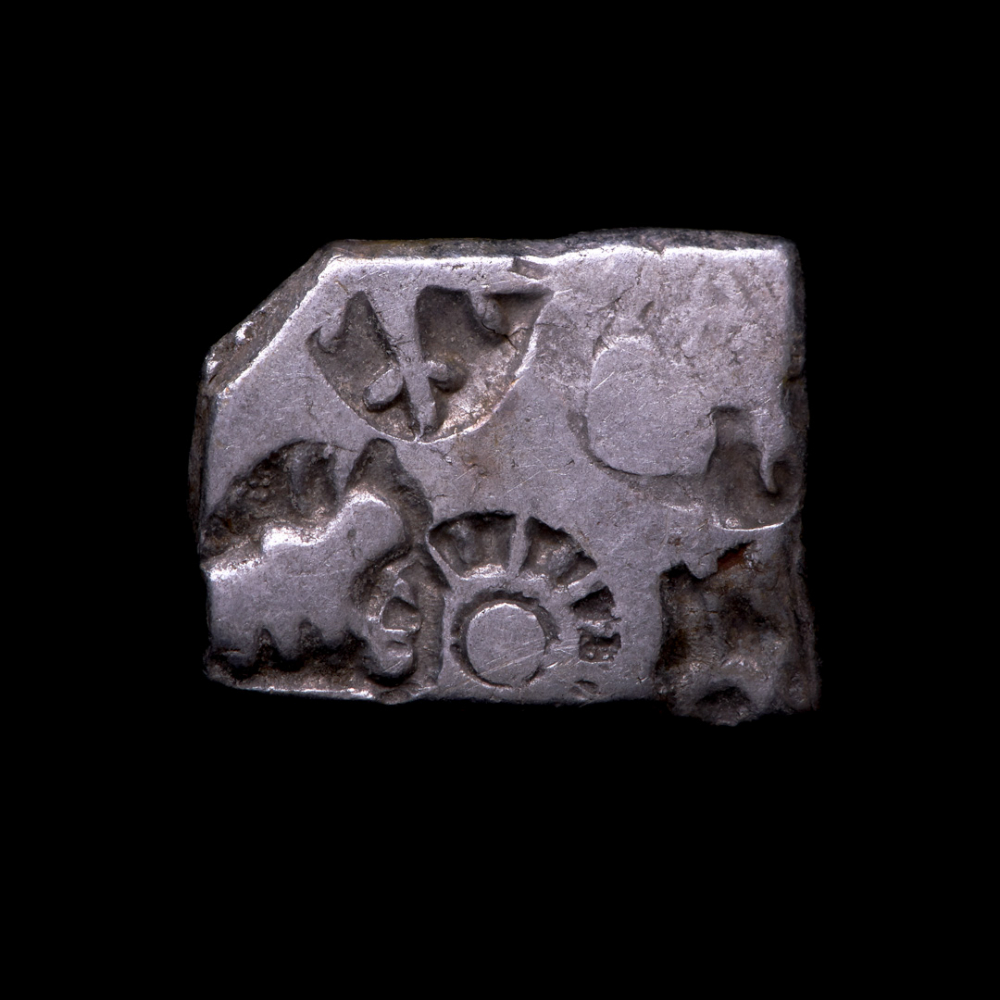 322-185 BC Mauryan Empire Silver Karshapana | Pristine Auction