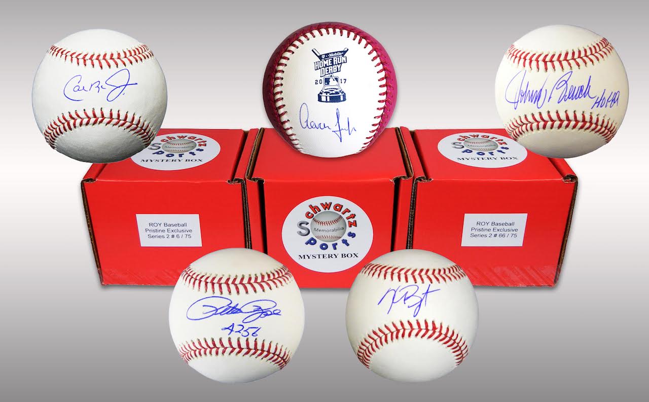 Schwartz Sports MLB Rookie Of The Year Baseball Mystery Box - Series 2 (Limited to 75) at PristineAuction.com Schwartz Sports MLB Rookie Of The Year Baseball Mystery Box - Series 2 (Limited to 75) at PristineAuction.com