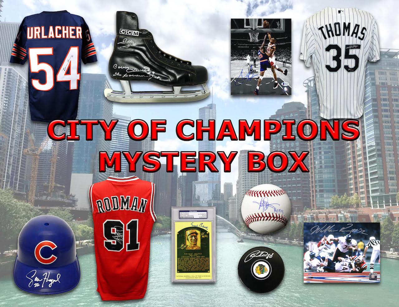 Chicago City of Champions Autograph Mystery Box - Series 3 (Limited to ...