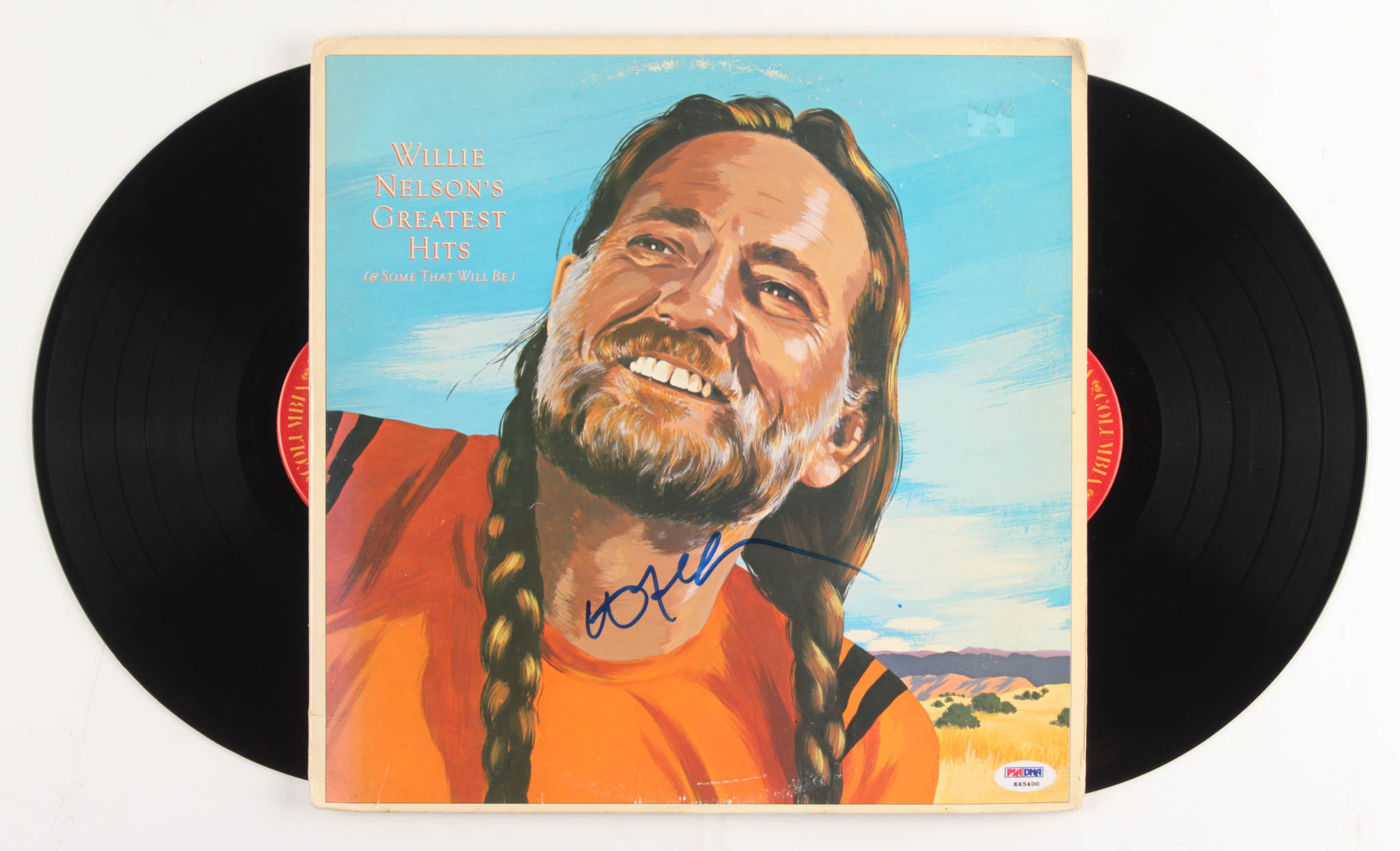Willie Nelson Signed "Greatest Hits (& Some That Will Be)" Vinyl Record Album Cover (PSA COA) at PristineAuction.com Willie Nelson Signed "Greatest Hits (& Some That Will Be)" Vinyl Record Album Cover (PSA COA) at PristineAuction.com