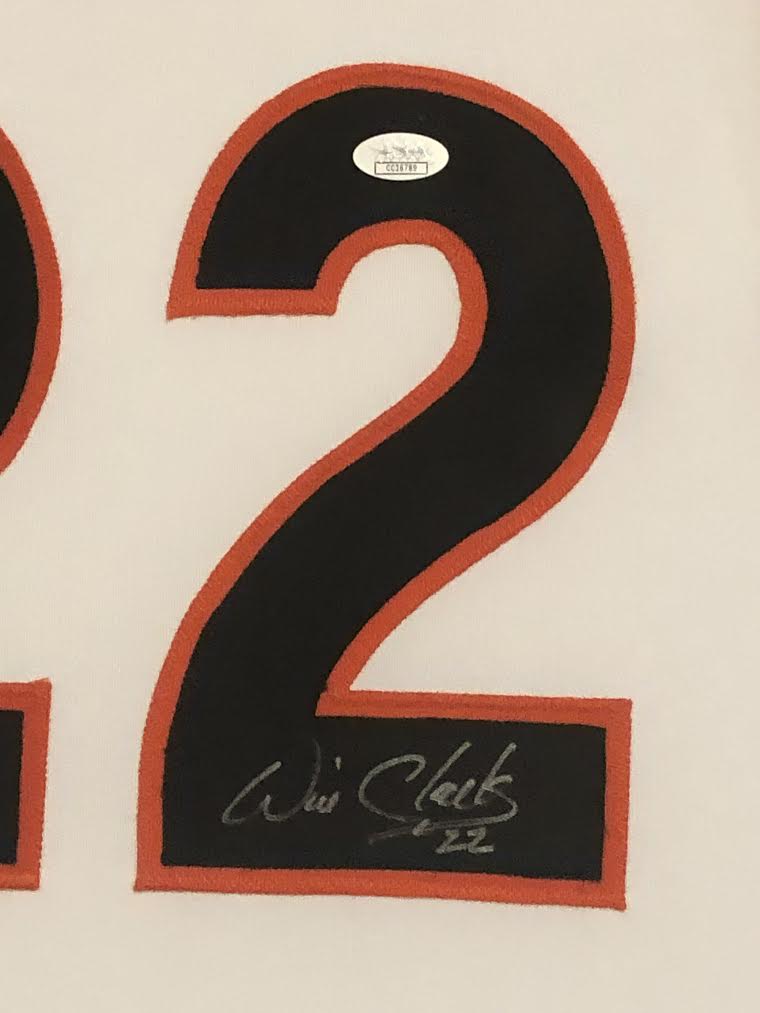 Will Clark Signed 34x42 Custom Framed Jersey (JSA COA) at PristineAuction.com Will Clark Signed 34x42 Custom Framed Jersey (JSA COA) at PristineAuction.com