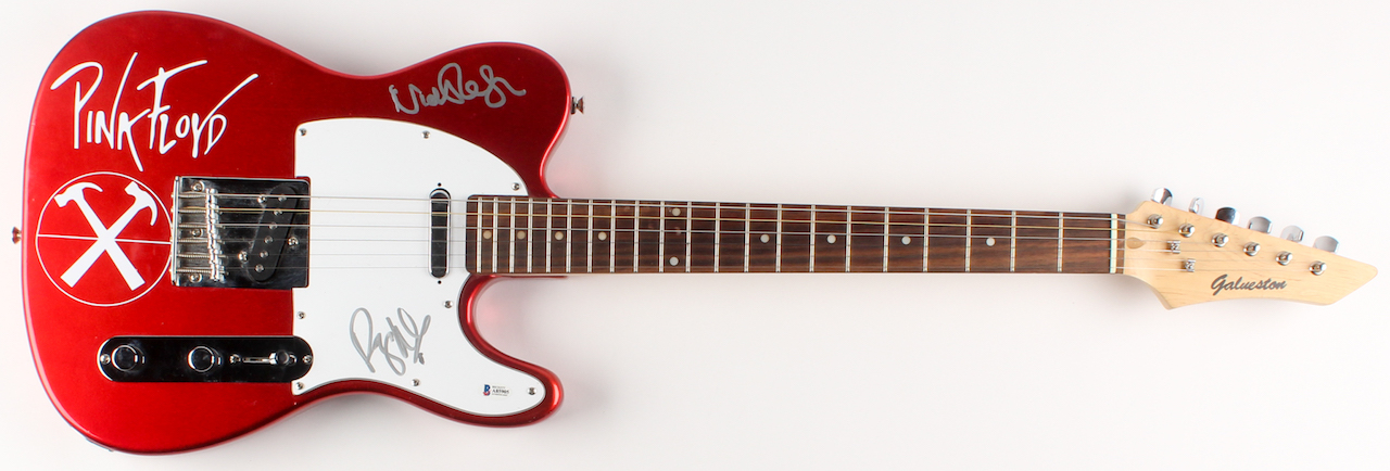 Roger Waters & Nick Mason Signed "Pink Floyd" Galveston 39" Electric Guitar (Beckett Hologram & JSA ALOA) at PristineAuction.com Roger Waters & Nick Mason Signed "Pink Floyd" Galveston 39" Electric Guitar (Beckett Hologram & JSA ALOA) at PristineAuction.com
