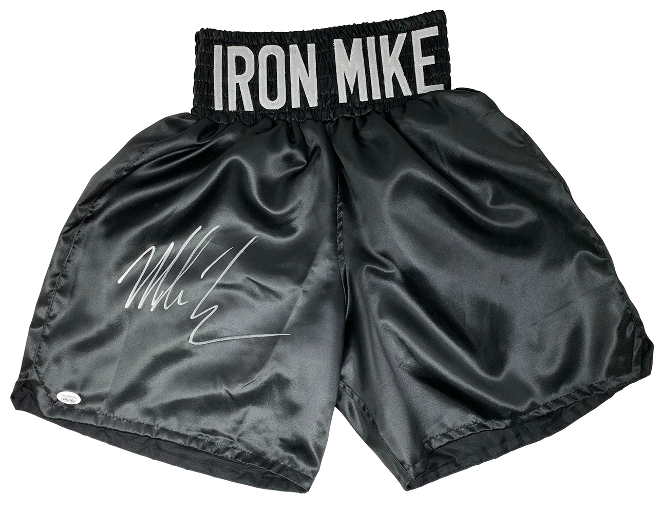 Mike Tyson Signed "Iron Mike" Boxing Trunks (JSA COA) at PristineAuction.com Mike Tyson Signed "Iron Mike" Boxing Trunks (JSA COA) at PristineAuction.com