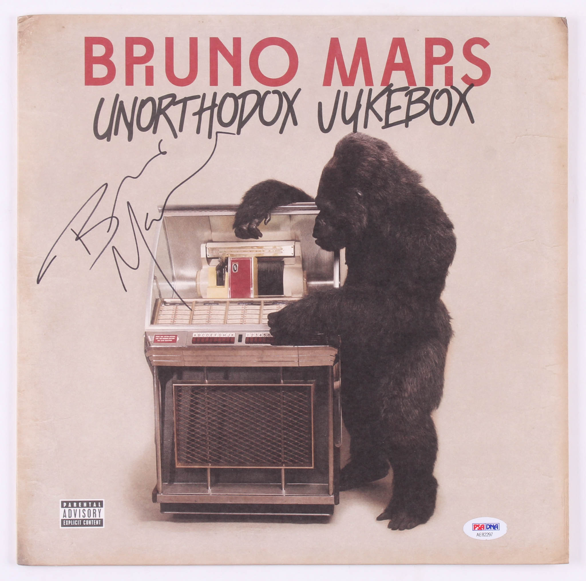 Bruno Mars Signed "Unorthodox Jukebox" Vinyl Record Album Cover (PSA COA) at PristineAuction.com Bruno Mars Signed "Unorthodox Jukebox" Vinyl Record Album Cover (PSA COA) at PristineAuction.com