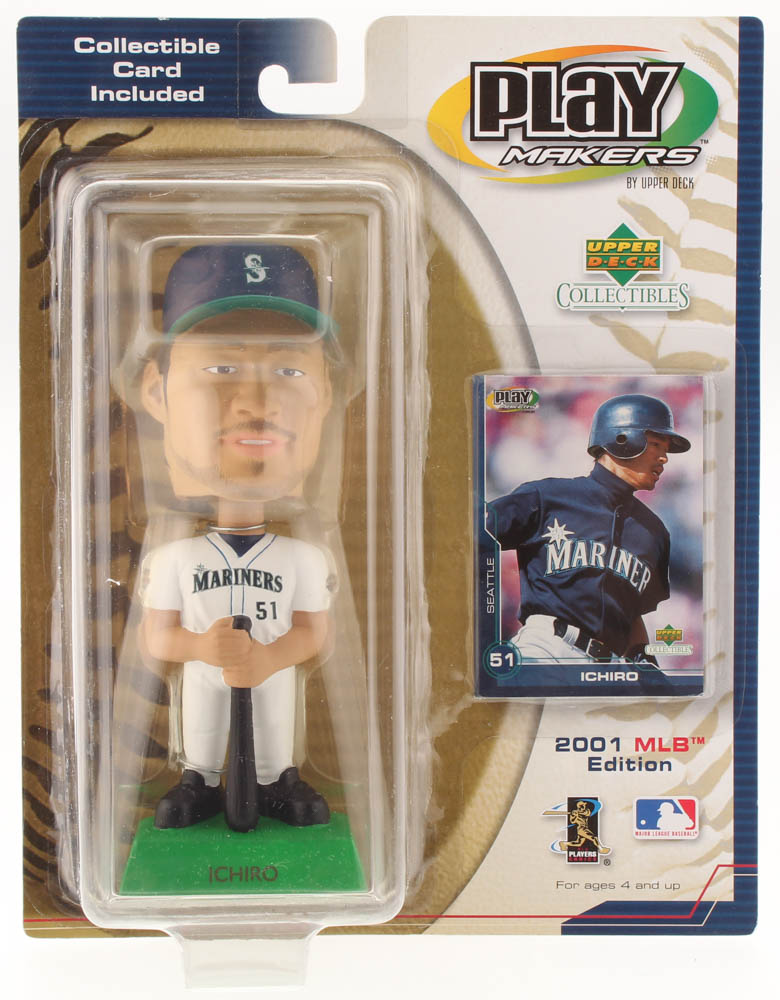 Ichiro Suzuki 2001 Upper Deck Collectibles Bobblehead with Rookie