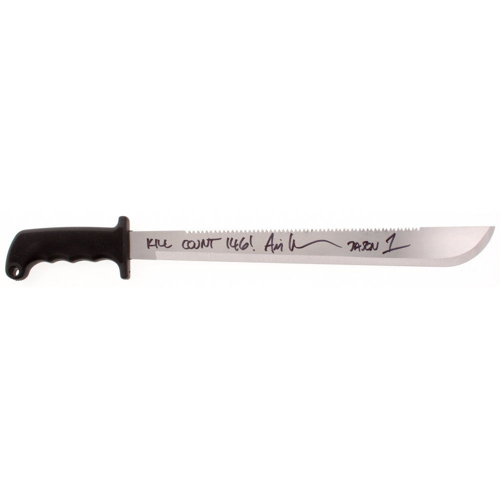 Ari Lehman Signed Jason "Friday the 13th" Genuine 18" Steel Machete Inscribed "Kill Count 146