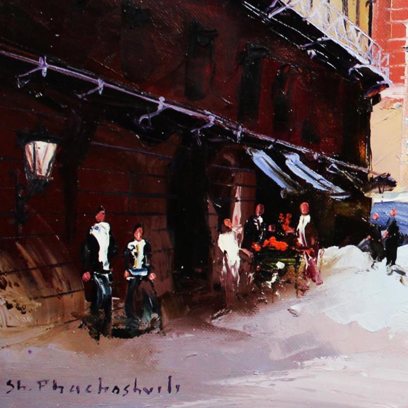 Shalva Phachoshvili Signed "Day Life" 8x20 Original Oil on Canvas (PA) at PristineAuction.com Shalva Phachoshvili Signed "Day Life" 8x20 Original Oil on Canvas (PA) at PristineAuction.com