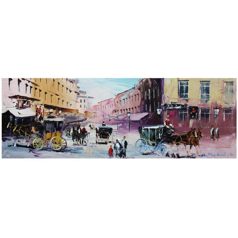 Shalva Phachoshvili Signed "In The Past" 20x8 Original Oil on Canvas at PristineAuction.com Shalva Phachoshvili Signed "In The Past" 20x8 Original Oil on Canvas at PristineAuction.com