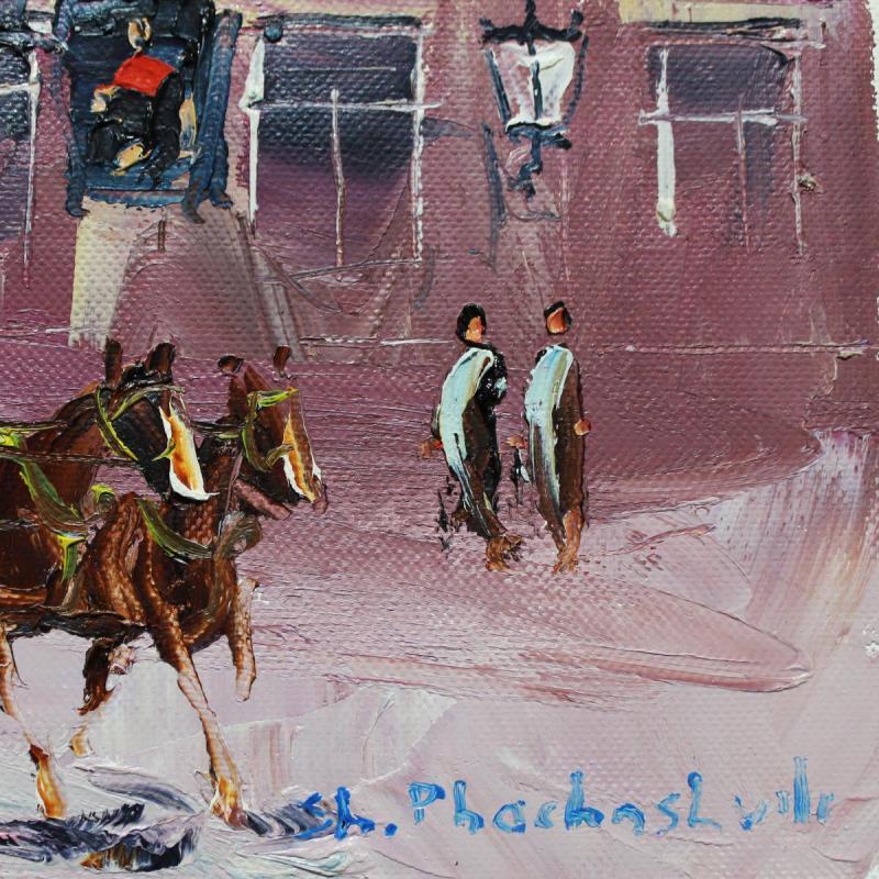 Shalva Phachoshvili Signed "In The Past" 20x8 Original Oil on Canvas at PristineAuction.com Shalva Phachoshvili Signed "In The Past" 20x8 Original Oil on Canvas at PristineAuction.com