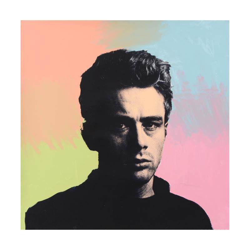 Steve Kaufman Signed "James Dean" Hand Embellished Limited Edition 20x20 Silkscreen on Canvas #28/50 at PristineAuction.com Steve Kaufman Signed "James Dean" Hand Embellished Limited Edition 20x20 Silkscreen on Canvas #28/50 at PristineAuction.com
