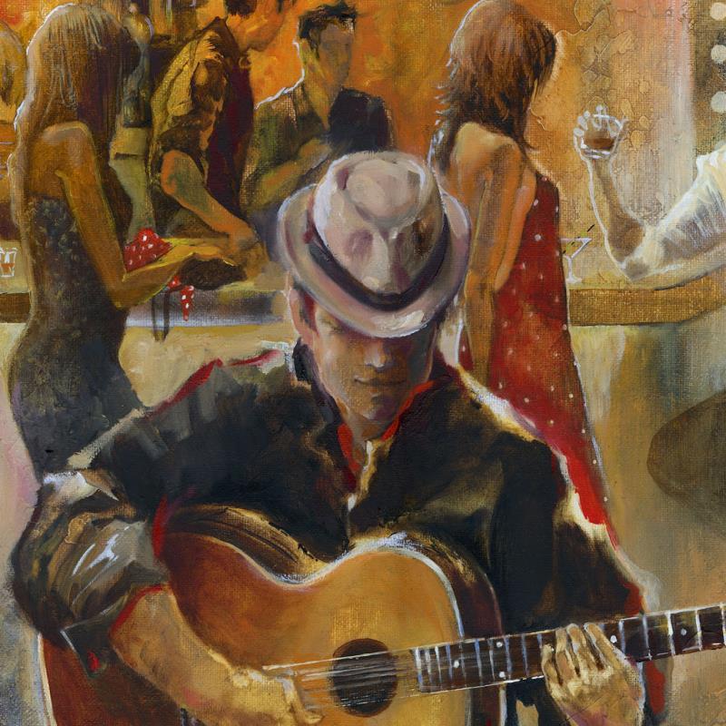 Lena Sotskova Signed "Lounge Singer" 20x16 Original Oil Painting on Canvas at PristineAuction.com Lena Sotskova Signed "Lounge Singer" 20x16 Original Oil Painting on Canvas at PristineAuction.com