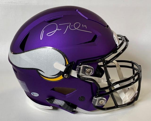 Adam Thielen Signed Minnesota Vikings Full-Size Authentic On-Field Speedflex Helmet (Beckett COA) at PristineAuction.com Adam Thielen Signed Minnesota Vikings Full-Size Authentic On-Field Speedflex Helmet (Beckett COA) at PristineAuction.com