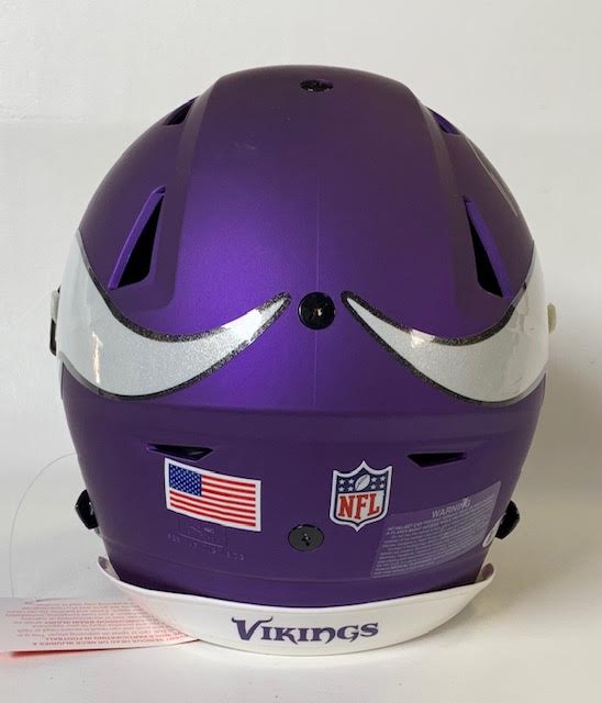 Adam Thielen Signed Minnesota Vikings Full-Size Authentic On-Field Speedflex Helmet (Beckett COA) at PristineAuction.com Adam Thielen Signed Minnesota Vikings Full-Size Authentic On-Field Speedflex Helmet (Beckett COA) at PristineAuction.com