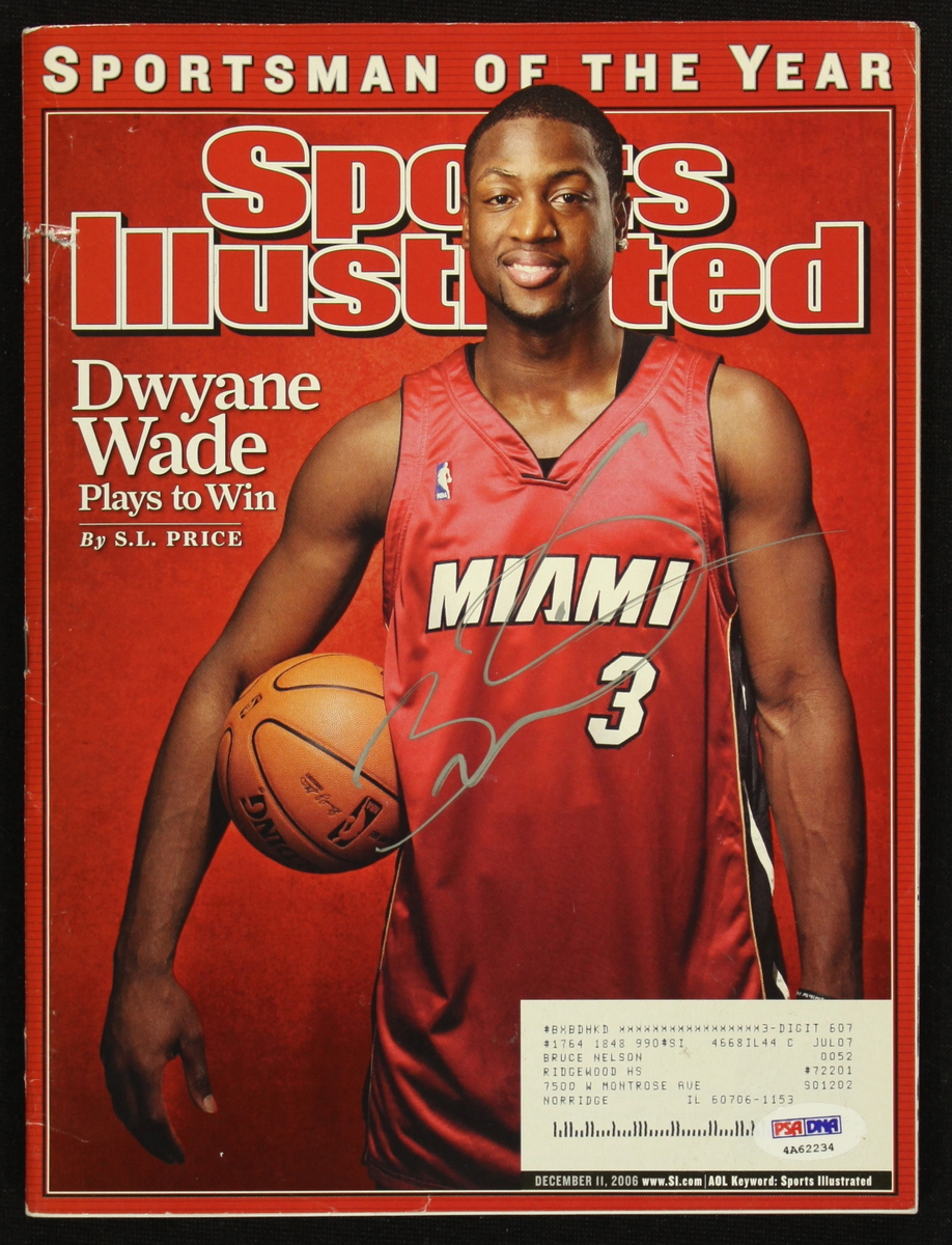 Dwyane Wade Signed Sports Illustrated Magazine (PSA COA) at PristineAuction.com Dwyane Wade Signed Sports Illustrated Magazine (PSA COA) at PristineAuction.com