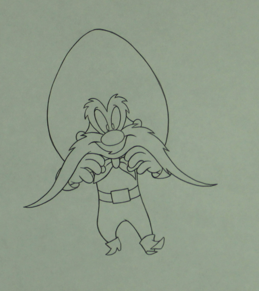 Warner Bros. "Yosemite Sam" Looney Tunes Original Production Animation Cel Sketch (PA LOA) at PristineAuction.com Warner Bros. "Yosemite Sam" Looney Tunes Original Production Animation Cel Sketch (PA LOA) at PristineAuction.com