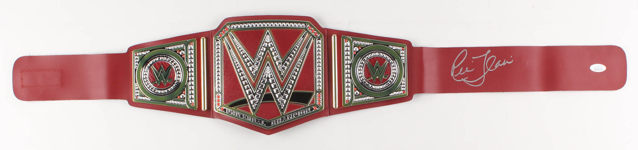 Ric Flair Signed WWE Universal Champion Belt (JSA COA) at PristineAuction.com Ric Flair Signed WWE Universal Champion Belt (JSA COA) at PristineAuction.com