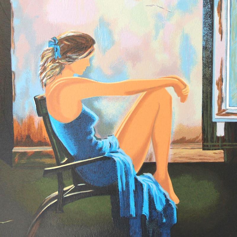 Alexander Borewko Signed "Lady In Blue" LE 16x19 Serigraph (PA) at PristineAuction.com Alexander Borewko Signed "Lady In Blue" LE 16x19 Serigraph (PA) at PristineAuction.com