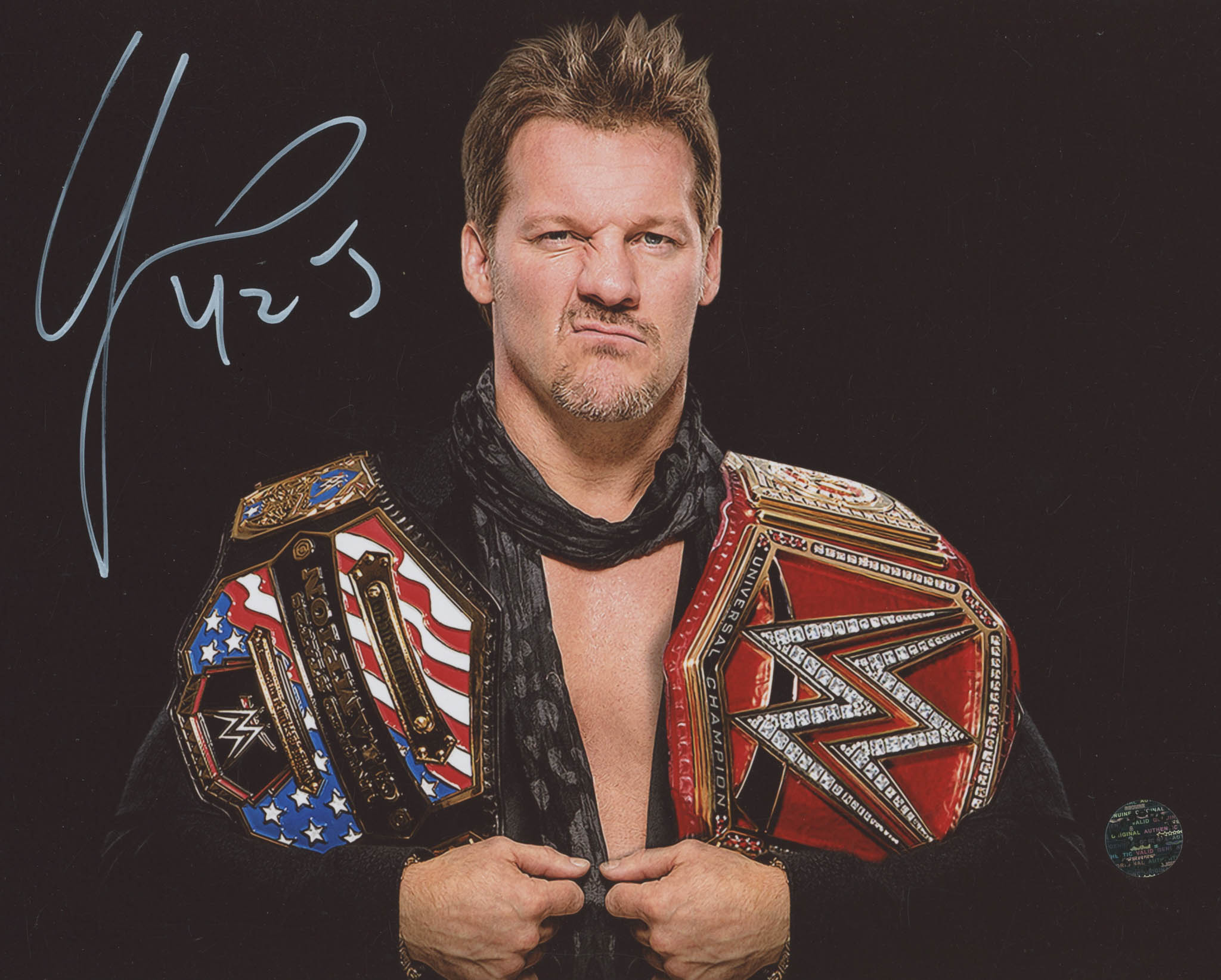 Chris Jericho Signed WWE 8x10 Photo Inscribed "Y2J" (Legends COA) at PristineAuction.com Chris Jericho Signed WWE 8x10 Photo Inscribed "Y2J" (Legends COA) at PristineAuction.com