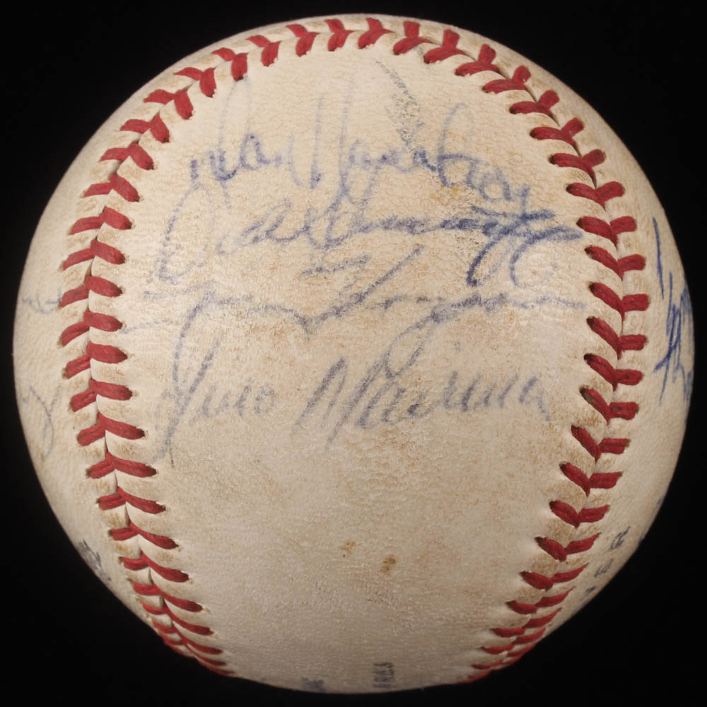 Baseball Signed by (14) with Joe Medwick, Bart Zeller, Barney Schultz, Chip Coulter (JSA ALOA) at PristineAuction.com Baseball Signed by (14) with Joe Medwick, Bart Zeller, Barney Schultz, Chip Coulter (JSA ALOA) at PristineAuction.com