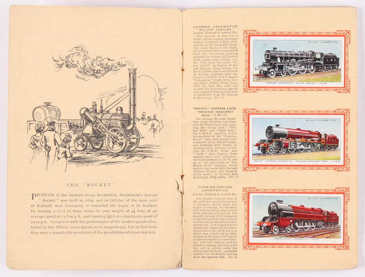 Complete Set of (50) 1936 Will's "Railway Locomotive Engines" Cigarette Cards with Original Album at PristineAuction.com Complete Set of (50) 1936 Will's "Railway Locomotive Engines" Cigarette Cards with Original Album at PristineAuction.com