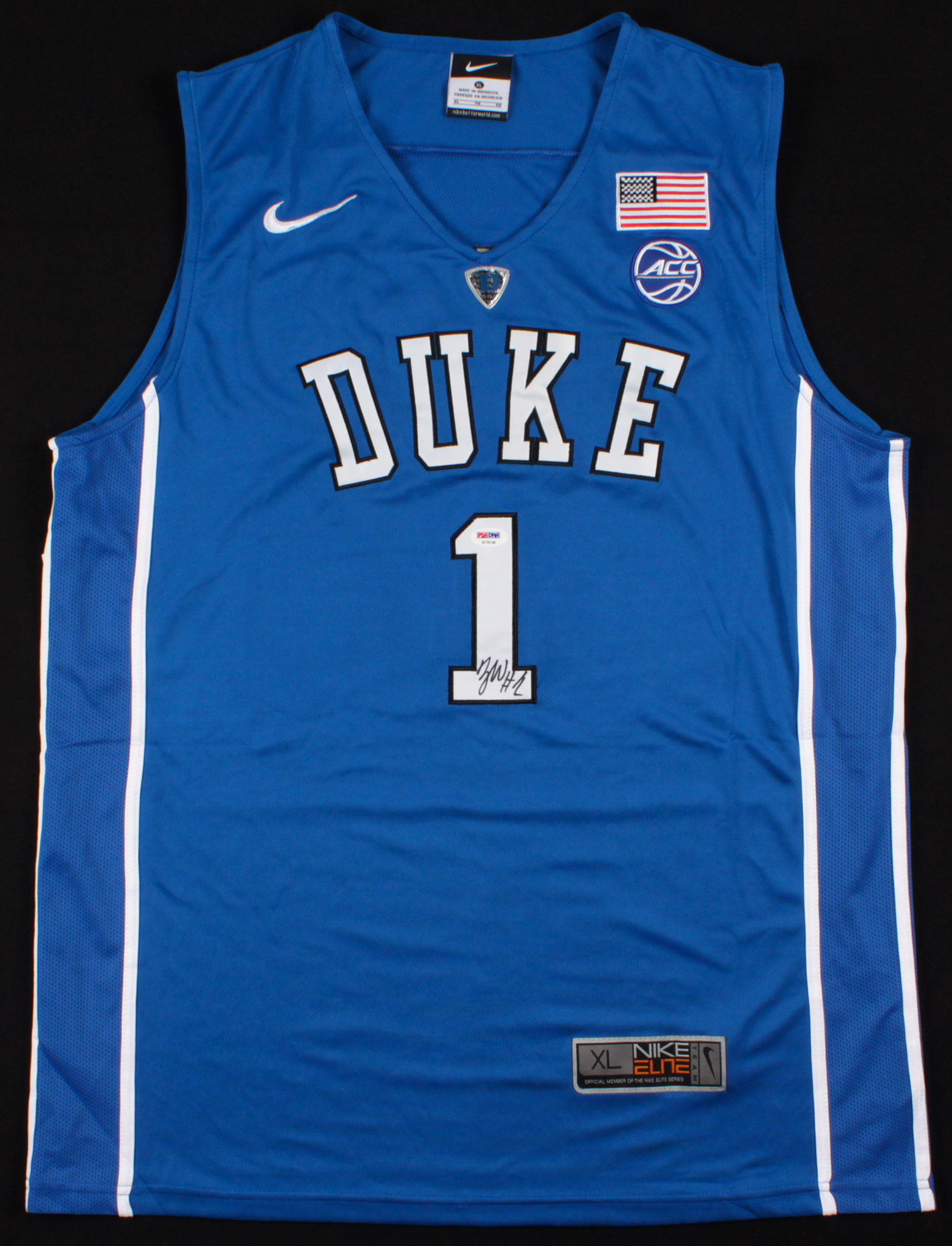 Zion Williamson Signed Duke Blue Devils Jersey (PSA COA) at PristineAuction.com Zion Williamson Signed Duke Blue Devils Jersey (PSA COA) at PristineAuction.com