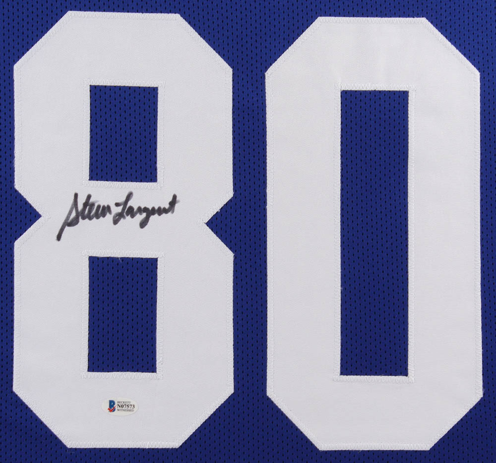 Steve Largent Signed 35x43 Custom Framed Jersey (Beckett COA) at PristineAuction.com Steve Largent Signed 35x43 Custom Framed Jersey (Beckett COA) at PristineAuction.com