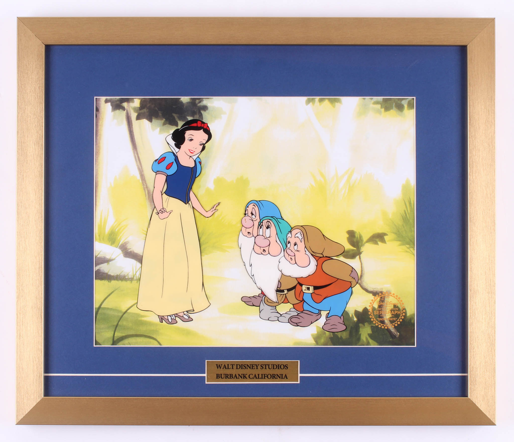 Walt Disney's "Snow White" LE 17x20 Custom Framed Animation Serigraph Cel at PristineAuction.com Walt Disney's "Snow White" LE 17x20 Custom Framed Animation Serigraph Cel at PristineAuction.com