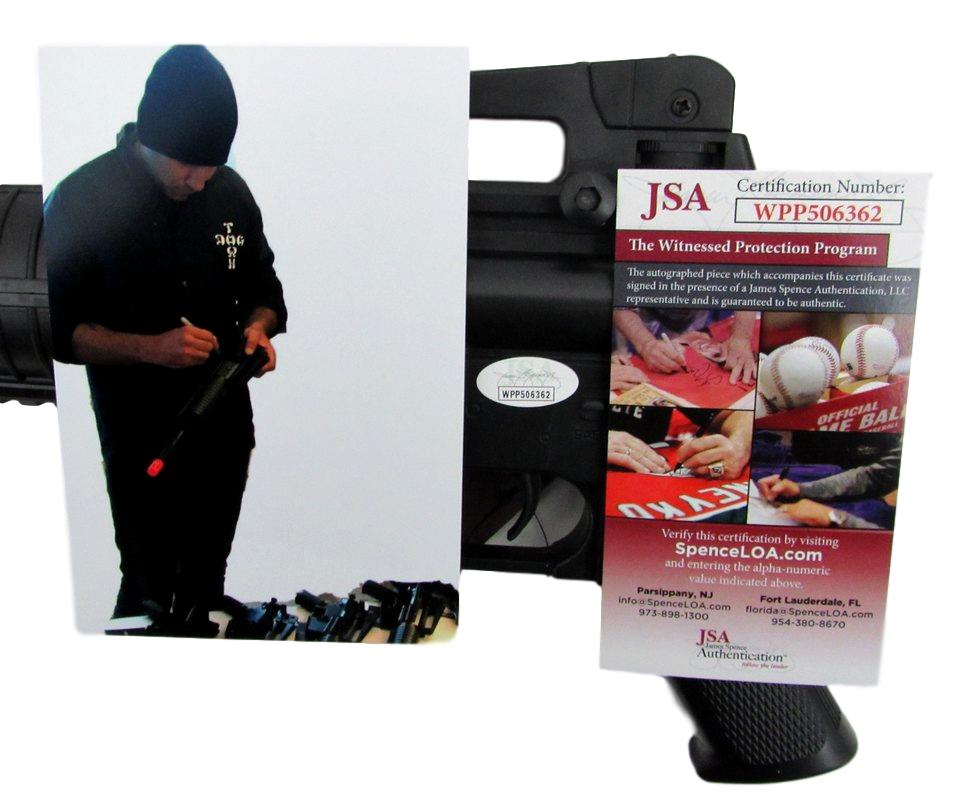 Jon Bernthal Signed Full-Size "Punisher" Replica Assault Rifle Airsoft Gun with Hand-Drawn Punisher Skull (JSA COA) at PristineAuction.com Jon Bernthal Signed Full-Size "Punisher" Replica Assault Rifle Airsoft Gun with Hand-Drawn Punisher Skull (JSA COA) at PristineAuction.com