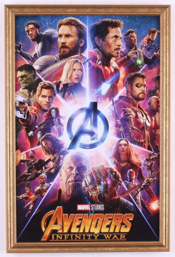 "Avengers: Infinity War" 12x18 Custom Framed Movie Poster Display at PristineAuction.com "Avengers: Infinity War" 12x18 Custom Framed Movie Poster Display at PristineAuction.com