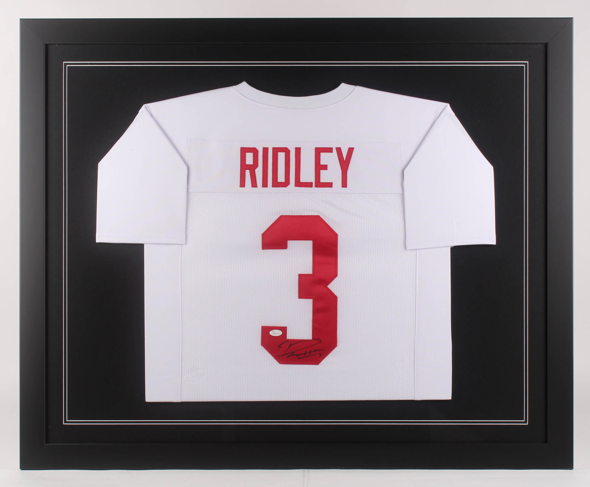 Calvin Ridley Signed Custom Framed Jersey (JSA) at PristineAuction.com Calvin Ridley Signed Custom Framed Jersey (JSA) at PristineAuction.com
