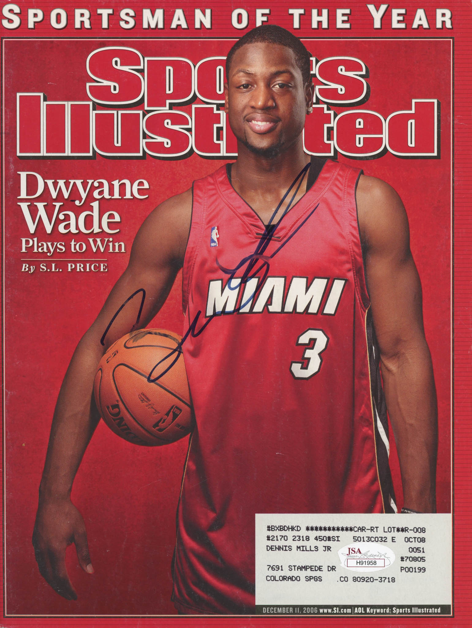Dwyane Wade Signed 2006 Sports Illustrated Magazine (JSA COA) at PristineAuction.com Dwyane Wade Signed 2006 Sports Illustrated Magazine (JSA COA) at PristineAuction.com