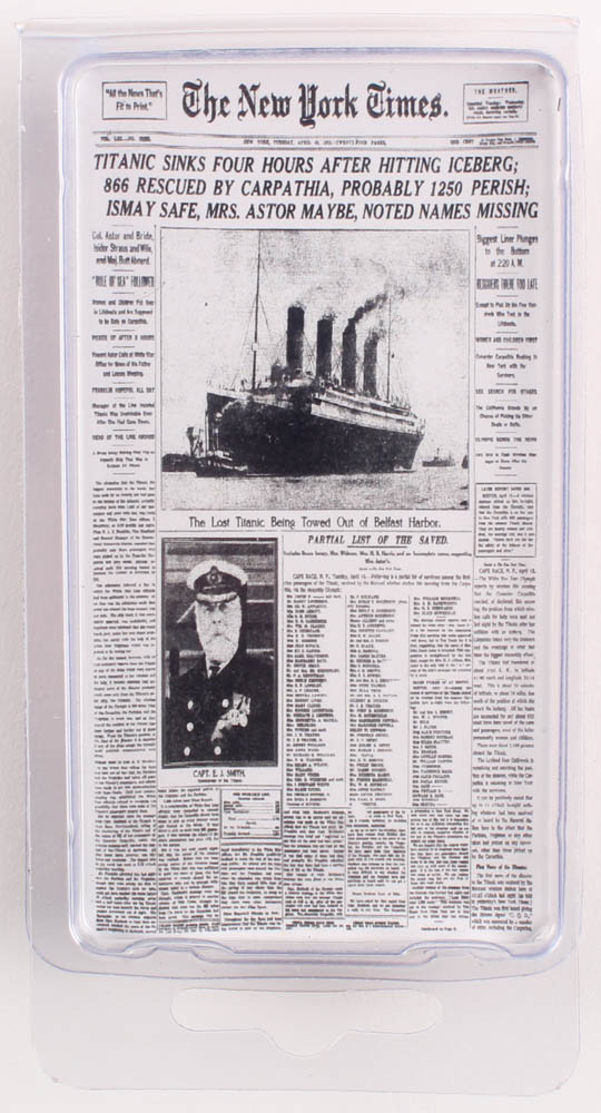 Authentic Coal From Titanic Wreckage with Display Case (RMS Titanic COA) at PristineAuction.com Authentic Coal From Titanic Wreckage with Display Case (RMS Titanic COA) at PristineAuction.com
