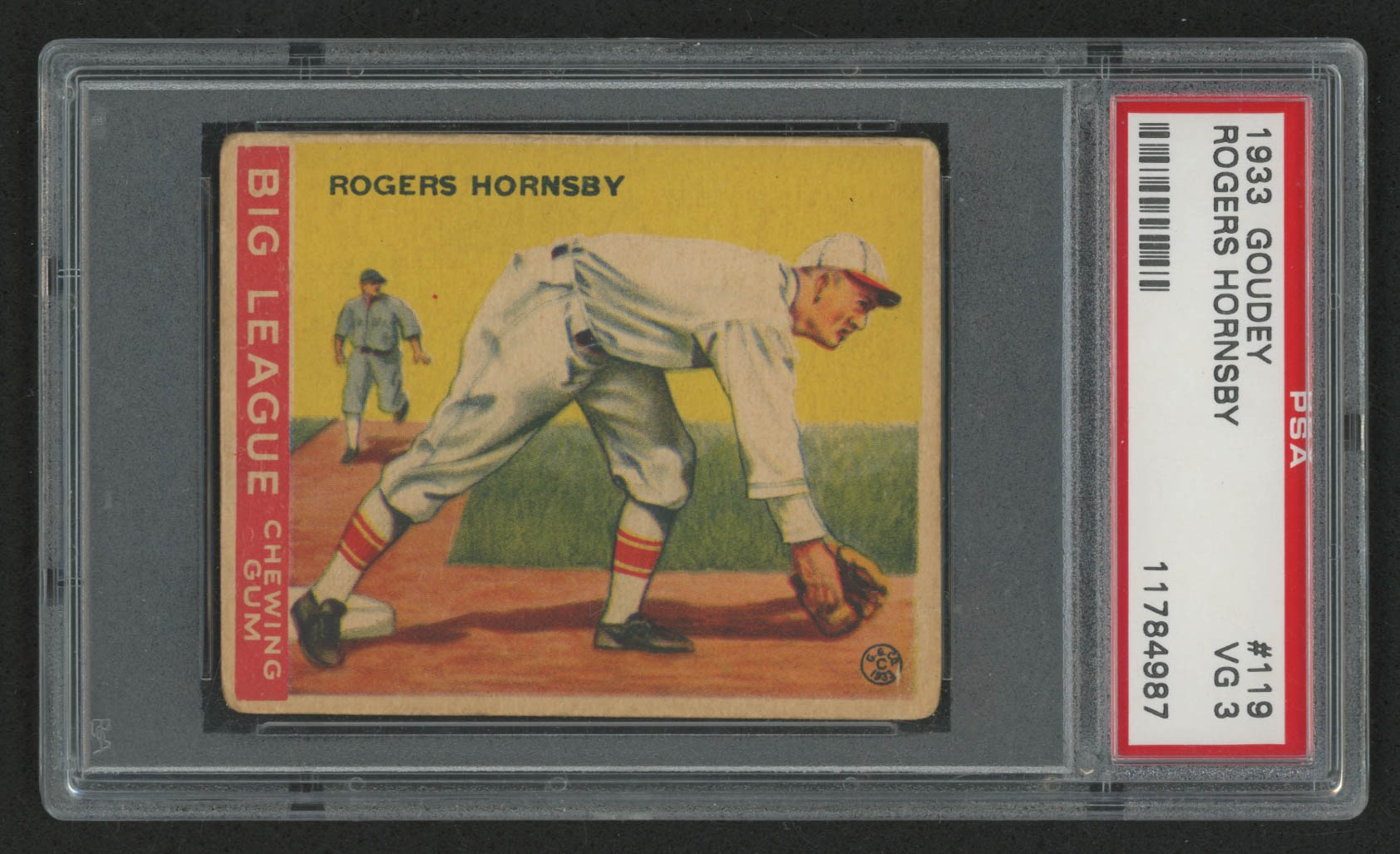 1933 Goudey #119 Rogers Hornsby (PSA 3) at PristineAuction.com 1933 Goudey #119 Rogers Hornsby (PSA 3) at PristineAuction.com