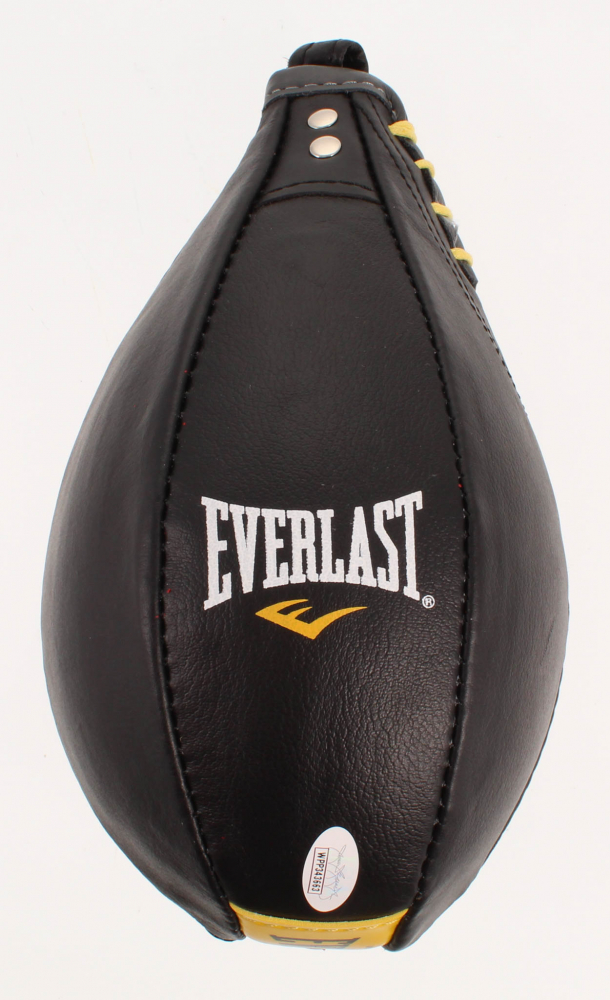 Julio Cesar Chavez Signed Everlast Speed Bag with Display Case (JSA COA