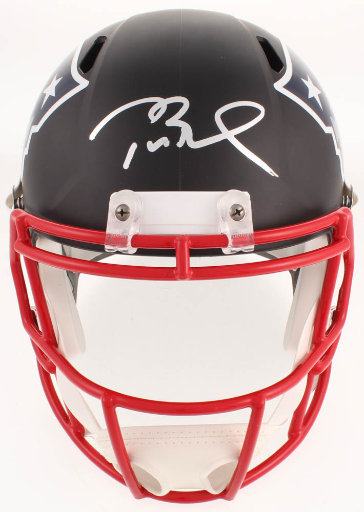 Tom Brady Signed New England Patriots Full-Size Black Matte Speed Helmet (TriStar Hologram) at PristineAuction.com Tom Brady Signed New England Patriots Full-Size Black Matte Speed Helmet (TriStar Hologram) at PristineAuction.com