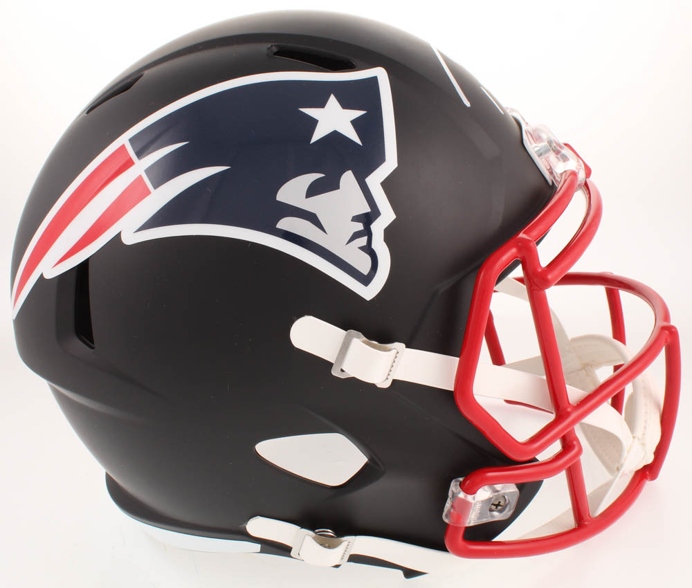 Tom Brady Signed New England Patriots Full-Size Black Matte Speed Helmet (TriStar Hologram) at PristineAuction.com Tom Brady Signed New England Patriots Full-Size Black Matte Speed Helmet (TriStar Hologram) at PristineAuction.com
