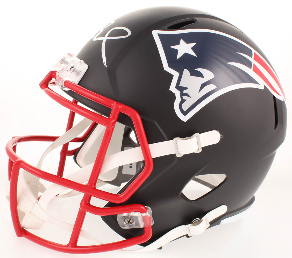 Tom Brady Signed New England Patriots Full-Size Black Matte Speed Helmet (TriStar Hologram) at PristineAuction.com Tom Brady Signed New England Patriots Full-Size Black Matte Speed Helmet (TriStar Hologram) at PristineAuction.com