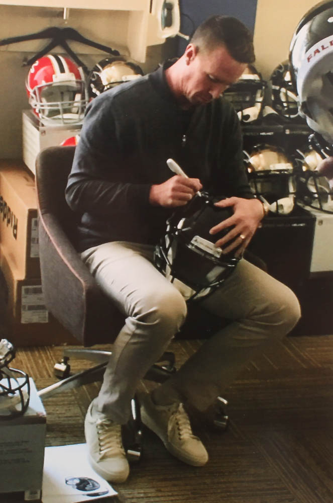 Matt Ryan Signed Atlanta Falcons Full-Size Throwback Speed Helmet (Fanatics Hologram) at PristineAuction.com Matt Ryan Signed Atlanta Falcons Full-Size Throwback Speed Helmet (Fanatics Hologram) at PristineAuction.com