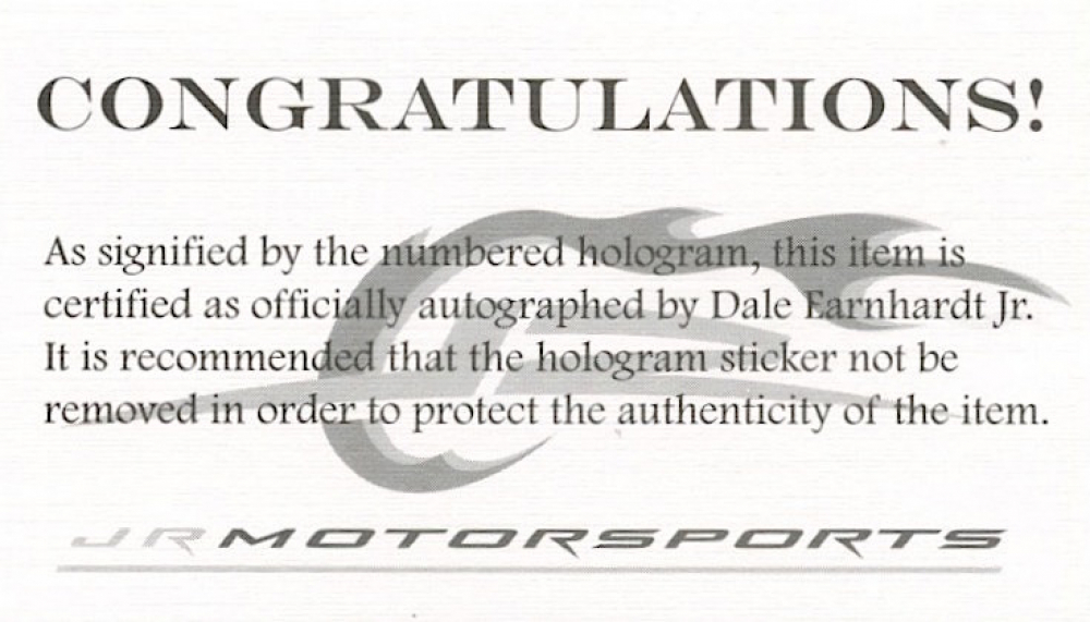 Dale Earnhardt Jr. Signed NASCAR Final Ride Limited Edition Full-Size Helmet (Earnhardt Jr. COA) at PristineAuction.com Dale Earnhardt Jr. Signed NASCAR Final Ride Limited Edition Full-Size Helmet (Earnhardt Jr. COA) at PristineAuction.com